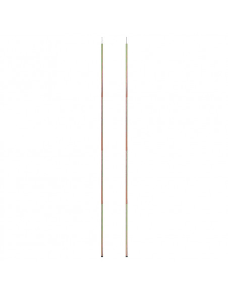 Aste per Parasole a Vela 2 pz 250 cm Acciaio Zincato
