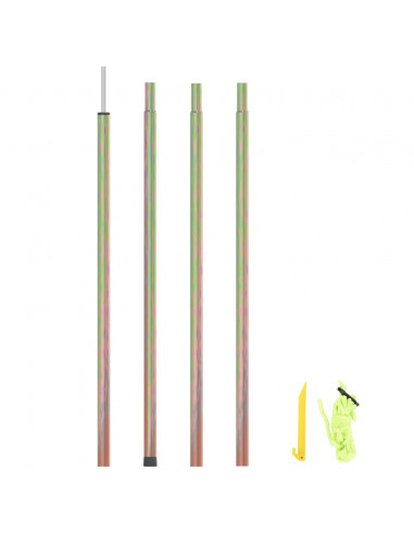 Asta per Parasole a Vela 200 cm Acciaio Zincato