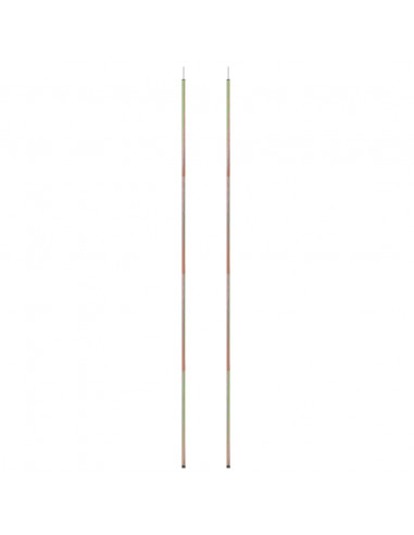 Aste per Parasole a Vela 2 pz 200 cm in Acciaio Zincato