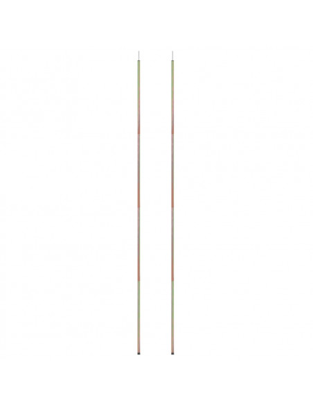 Aste per Parasole a Vela 2 pz 200 cm in Acciaio Zincato