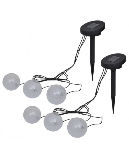 Lampade LED Galleggianti 6 pz per Stagno e Piscina