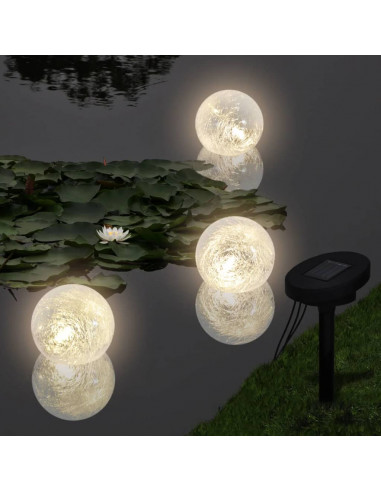 Lampade LED Galleggianti 6 pz per Stagno e Piscina