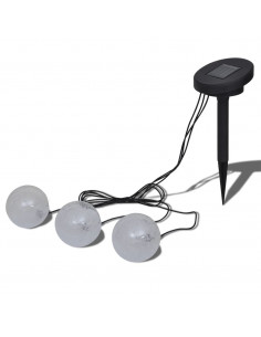 Set 3x lampada galleggiante solare a LED per laghetto piscina 2
