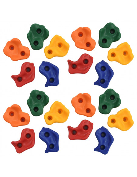 Prese per Arrampicata 20 pz Multicolore in PE