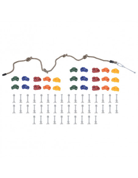 Prese da Arrampicata con Fune 25 pz Multicolore