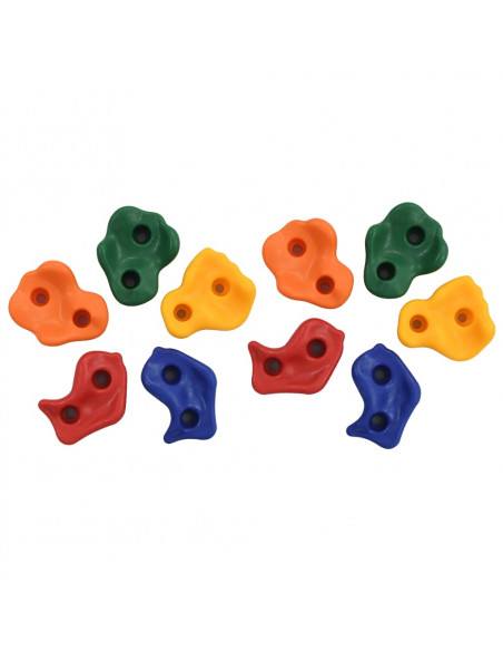 Prese per Arrampicata 30 pz in PE Multicolore