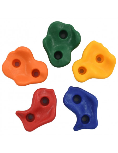 Prese per Arrampicata 30 pz in PE Multicolore