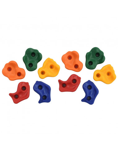 Prese per Arrampicata 40 pz in PE Multicolore