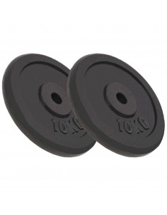 Dischi per Pesi 2 pz 2x10 kg in Ghisa 2