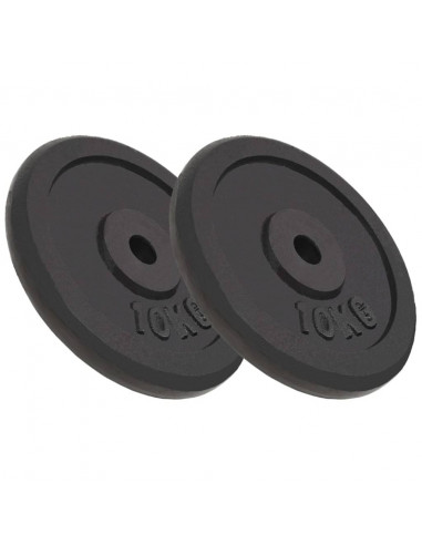 Dischi per Pesi 2 pz 2x10 kg in Ghisa