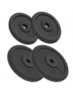 Dischi per Pesi 4 pz 2x10 kg+2x5 kg in Ghisa 2