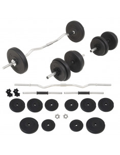 Set Bilanciere e Manubri 30 kg 2