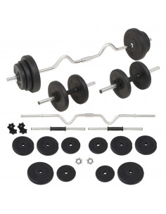 Set Bilanciere e Manubri 30 kg 2