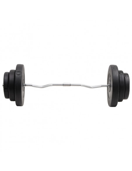 Bilanciere Curvo con Dischi 60 kg