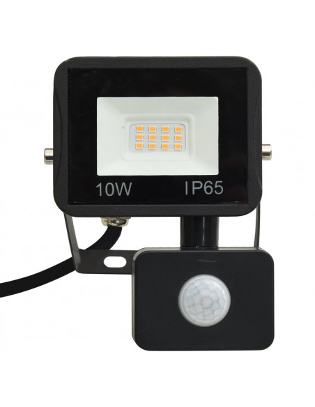 Faretto a LED con Sensore 10 W Bianco Caldo
