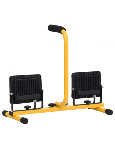 Faretto a LED con Maniglia 2x30 W Bianco Freddo