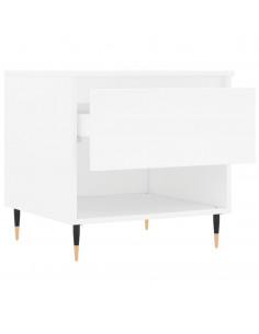 Tavolini Salotto 2 pz Bianchi 50x46x50 cm in Legno Multistrato 2