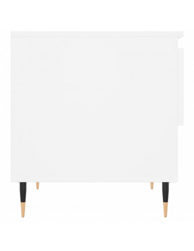 Tavolini Salotto 2 pz Bianchi 50x46x50 cm in Legno Multistrato