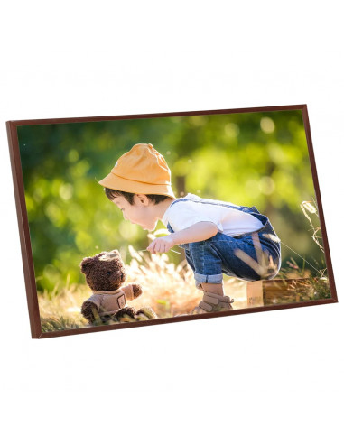 Cornici Foto Collage 5 pz Parete o Tavolo Bronzo 70x90 cm MDF