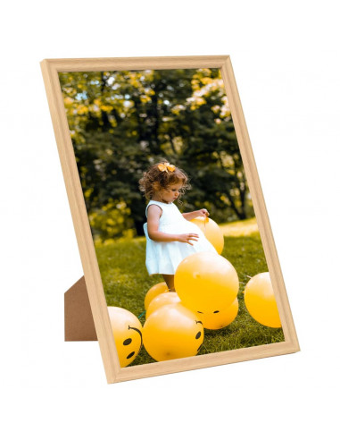 Cornici Foto Collage 5 pz Parete o Tavolo Rovere Chiaro 70x90cm