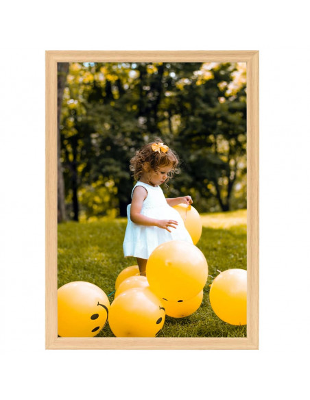 Cornici Foto Collage 5 pz Parete o Tavolo Rovere Chiaro 70x90cm