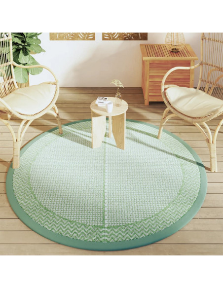 Tappeto da Esterno Verde Ø160 cm in PP