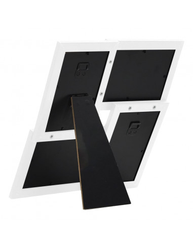 Cornice per Collage per 4x(10x15 cm) Foto Bianca in MDF