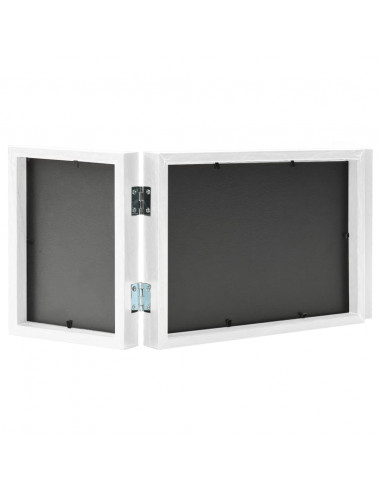 Cornici Portafoto a Libro Bianche 22x15cm +2x(10x15)cm