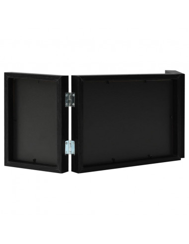 Cornici Portafoto a Libro Nere 22x15cm +2x(10x15)cm