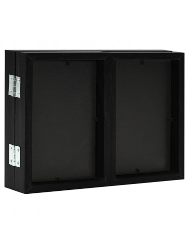 Cornici Portafoto a Libro Nere 22x15cm +2x(10x15)cm