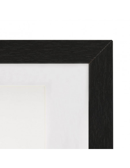 Set di Cornici Fotografiche 3D 3 pz Nero 23x23 cm Foto 13x13 cm