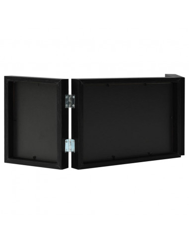 Cornici Portafoto a Libro Nero 28x18 cm+2x(13x18 cm)