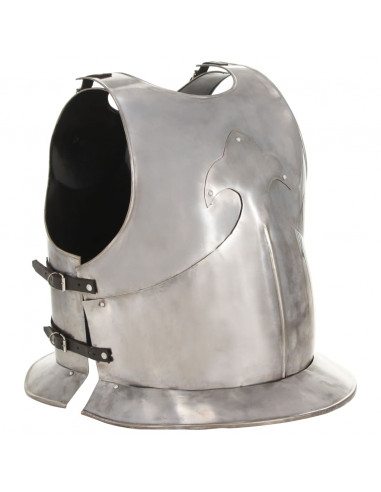 Corazza da Cavaliere Medievale Replica LARP Argento in Acciaio