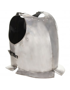 Corazza da Cavaliere Medievale Replica LARP Argento in Acciaio 2