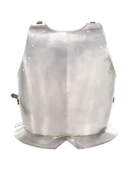 Corazza da Cavaliere Medievale Replica LARP Argento in Acciaio