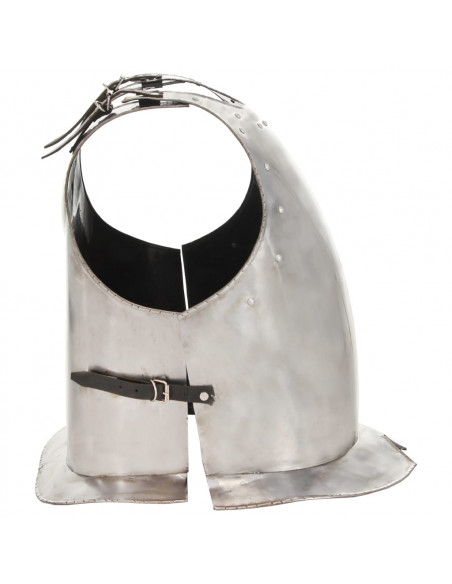 Corazza da Cavaliere Medievale Replica LARP Argento in Acciaio