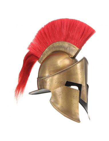 Elmo da Guerriero Greco Antico per LARP in Acciaio Ottone