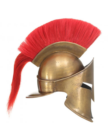 Elmo da Guerriero Greco Antico per LARP in Acciaio Ottone