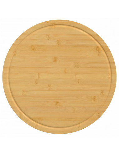 Taglieri 6 pz Ø30x1,5 cm in Bambù