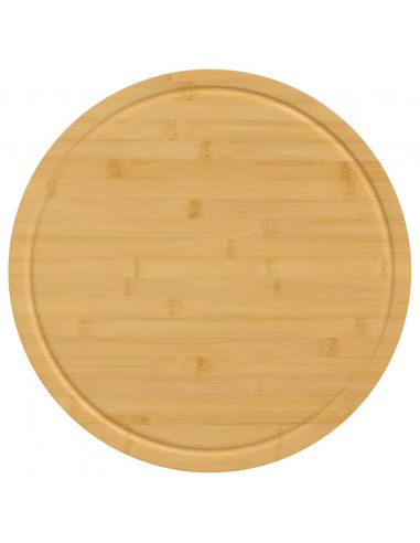 Taglieri 6 pz Ø40x1,5 cm in Bambù