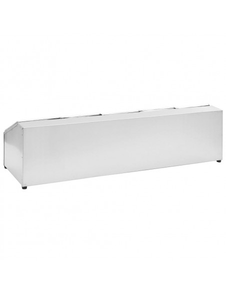 Supporto Gastronorm con 5 Contenitori GN 1/6 in Acciaio Inox