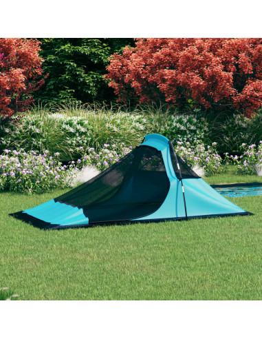 Tenda da Campeggio 317x240x100 cm Blu
