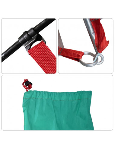 Tenda da Spiaggia Verde 274x178x170/148 cm in Poliestere 185T