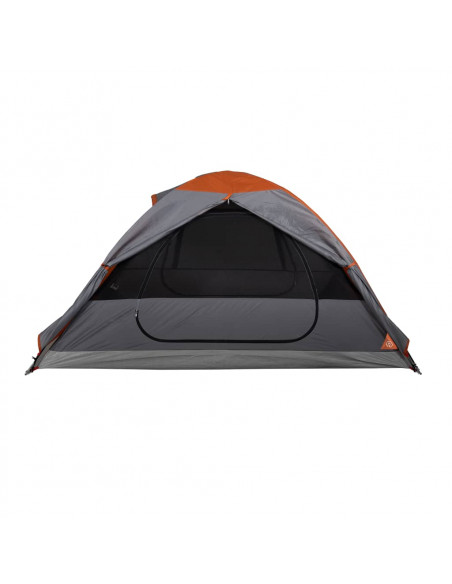 Tenda da Campeggio a Cupola 2 Persone Grigio e Arancione