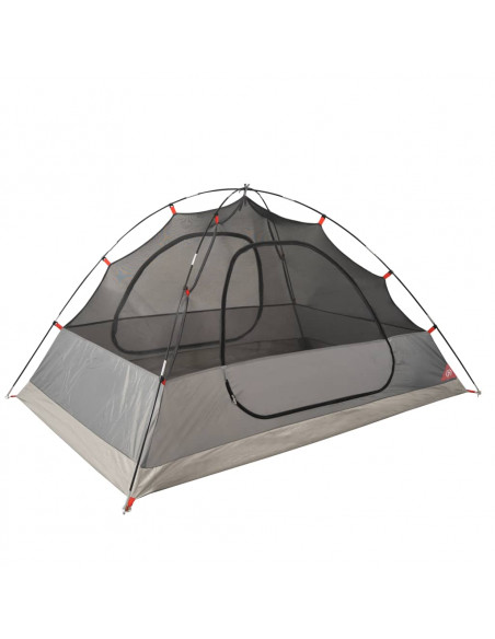 Tenda da Campeggio a Cupola 2 Persone Grigio e Arancione