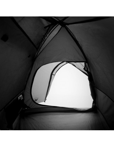 Tenda Campeggio a Cupola 4 Persone Bianca Tessuto Impermeabile