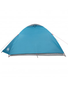 Tenda da Campeggio a Cupola per 4 Persone Blu Impermeabile 2