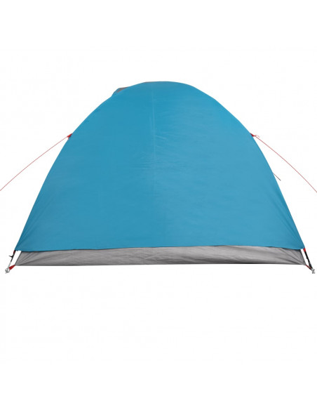 Tenda da Campeggio a Cupola per 4 Persone Blu Impermeabile