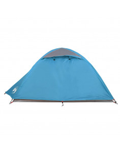 Tenda da Campeggio a Cupola per 2 Persone Blu Impermeabile 2