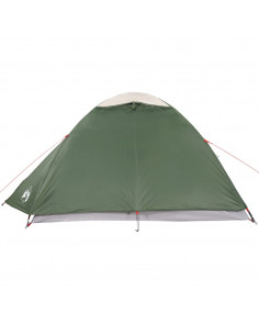 Tenda da Campeggio a Cupola per 4 Persone Verde Impermeabile 2